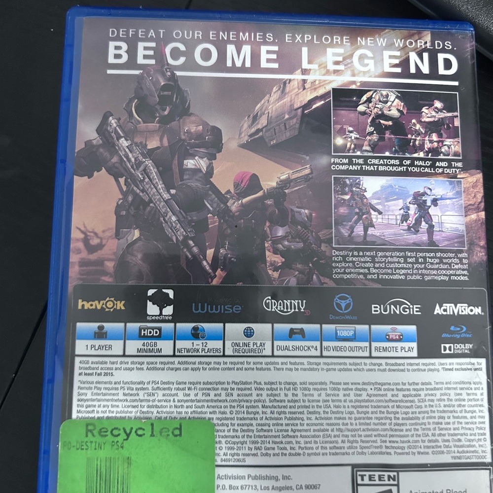 Destiny for PS4 - Blue Case - Picture 3 of 3